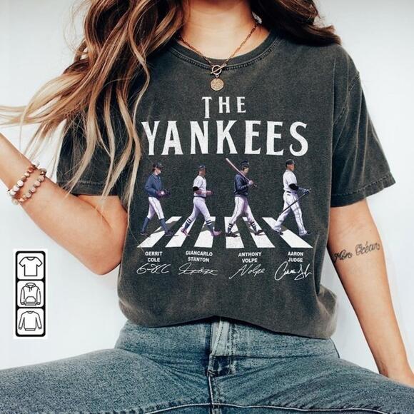 Other - New York Yankees Abbey Road Signatures Baseball Retro Unisex T Shirt